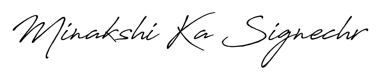 Explore multiple handwriting variations for Minakshi Ka Signechr including this stunning Antro_Vectra_Bolder design. Free to use across all platforms. Minakshi Ka Signechr signature style 7 images and pictures png