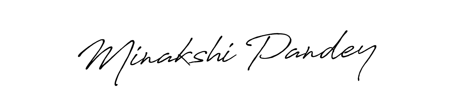 Create a beautiful signature design for name Minakshi Pandey. With this signature (Antro_Vectra_Bolder) fonts, you can make a handwritten signature for free. Minakshi Pandey signature style 7 images and pictures png