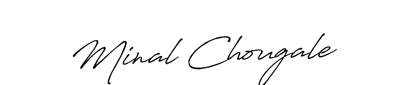 Also we have Minal Chougale name is the best signature style. Create professional handwritten signature collection using Antro_Vectra_Bolder autograph style. Minal Chougale signature style 7 images and pictures png