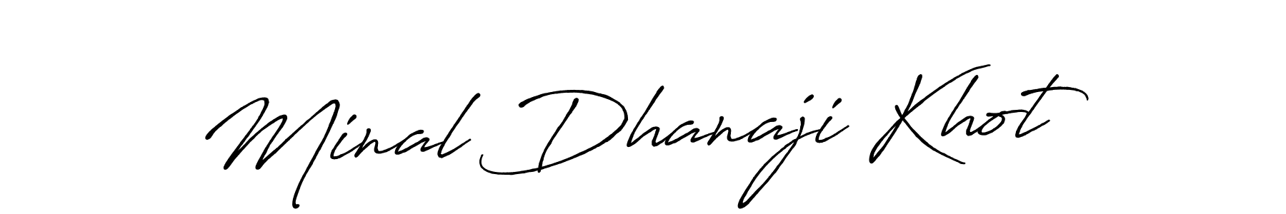 Make a beautiful signature design for name Minal Dhanaji Khot. Use this online signature maker to create a handwritten signature for free. Minal Dhanaji Khot signature style 7 images and pictures png