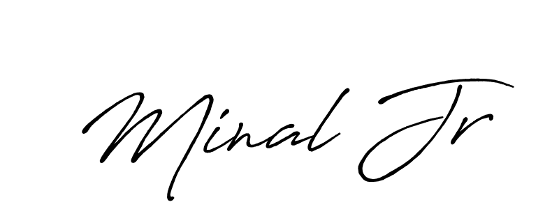 Best and Professional Signature Style for Minal Jr. Antro_Vectra_Bolder Best Signature Style Collection. Minal Jr signature style 7 images and pictures png