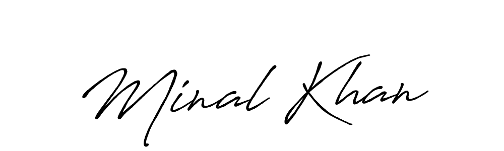 It looks lik you need a new signature style for name Minal Khan. Design unique handwritten (Antro_Vectra_Bolder) signature with our free signature maker in just a few clicks. Minal Khan signature style 7 images and pictures png