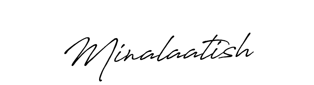 You should practise on your own different ways (Antro_Vectra_Bolder) to write your name (Minalaatish) in signature. don't let someone else do it for you. Minalaatish signature style 7 images and pictures png