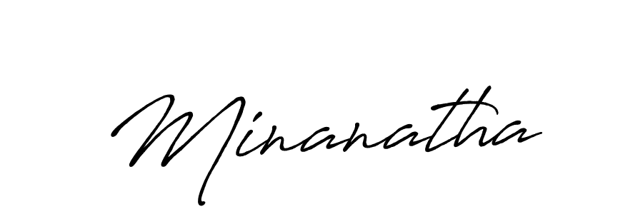 Minanatha stylish signature style. Best Handwritten Sign (Antro_Vectra_Bolder) for my name. Handwritten Signature Collection Ideas for my name Minanatha. Minanatha signature style 7 images and pictures png