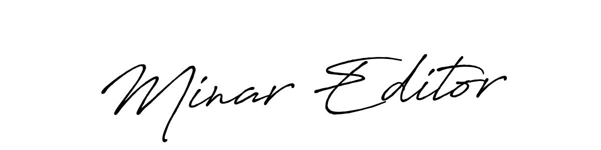 Best and Professional Signature Style for Minar Editor. Antro_Vectra_Bolder Best Signature Style Collection. Minar Editor signature style 7 images and pictures png