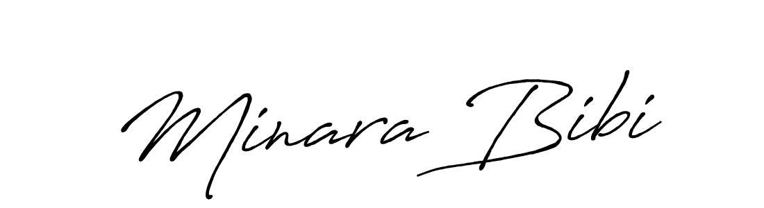 How to make Minara Bibi signature? Antro_Vectra_Bolder is a professional autograph style. Create handwritten signature for Minara Bibi name. Minara Bibi signature style 7 images and pictures png
