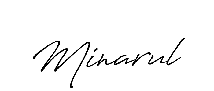 It looks lik you need a new signature style for name Minarul. Design unique handwritten (Antro_Vectra_Bolder) signature with our free signature maker in just a few clicks. Minarul signature style 7 images and pictures png