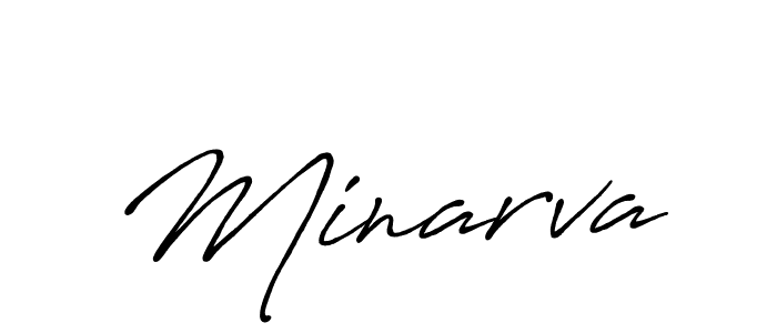 Create a beautiful signature design for name Minarva. With this signature (Antro_Vectra_Bolder) fonts, you can make a handwritten signature for free. Minarva signature style 7 images and pictures png