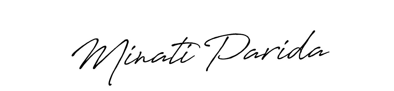 You should practise on your own different ways (Antro_Vectra_Bolder) to write your name (Minati Parida) in signature. don't let someone else do it for you. Minati Parida signature style 7 images and pictures png