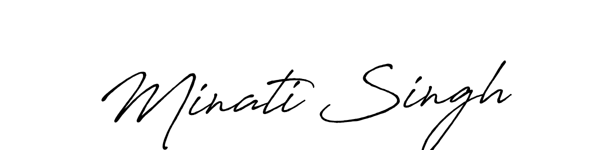 Also we have Minati Singh name is the best signature style. Create professional handwritten signature collection using Antro_Vectra_Bolder autograph style. Minati Singh signature style 7 images and pictures png