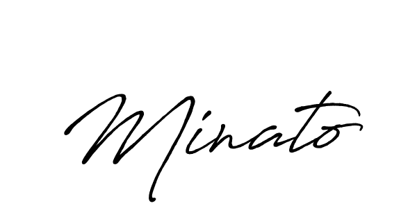Use a signature maker to create a handwritten signature online. With this signature software, you can design (Antro_Vectra_Bolder) your own signature for name Minato. Minato signature style 7 images and pictures png
