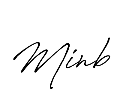 Minb stylish signature style. Best Handwritten Sign (Antro_Vectra_Bolder) for my name. Handwritten Signature Collection Ideas for my name Minb. Minb signature style 7 images and pictures png