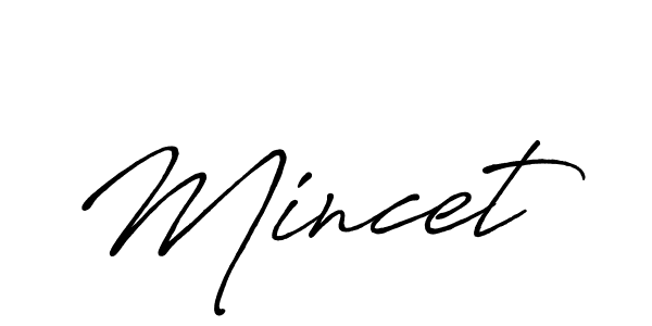 How to make Mincet name signature. Use Antro_Vectra_Bolder style for creating short signs online. This is the latest handwritten sign. Mincet signature style 7 images and pictures png