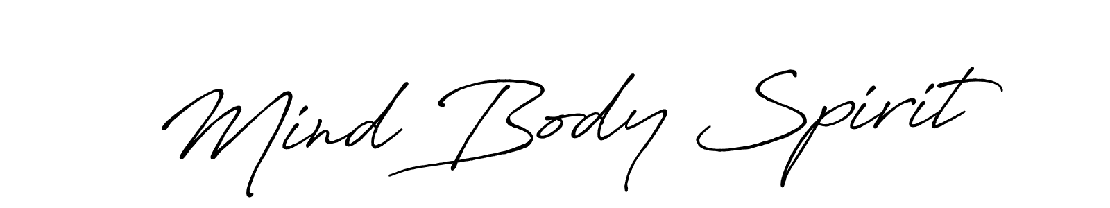 How to make Mind Body Spirit signature? Antro_Vectra_Bolder is a professional autograph style. Create handwritten signature for Mind Body Spirit name. Mind Body Spirit signature style 7 images and pictures png