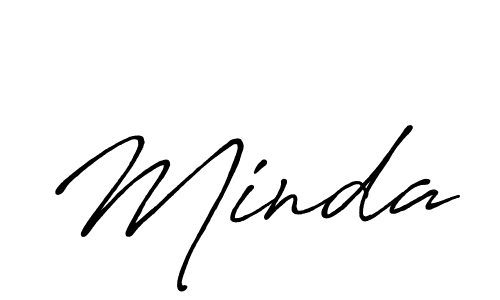 Make a beautiful signature design for name Minda. Use this online signature maker to create a handwritten signature for free. Minda signature style 7 images and pictures png