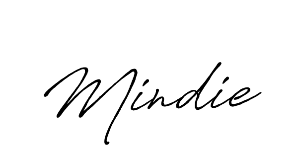 Design your own signature with our free online signature maker. With this signature software, you can create a handwritten (Antro_Vectra_Bolder) signature for name Mindie. Mindie signature style 7 images and pictures png