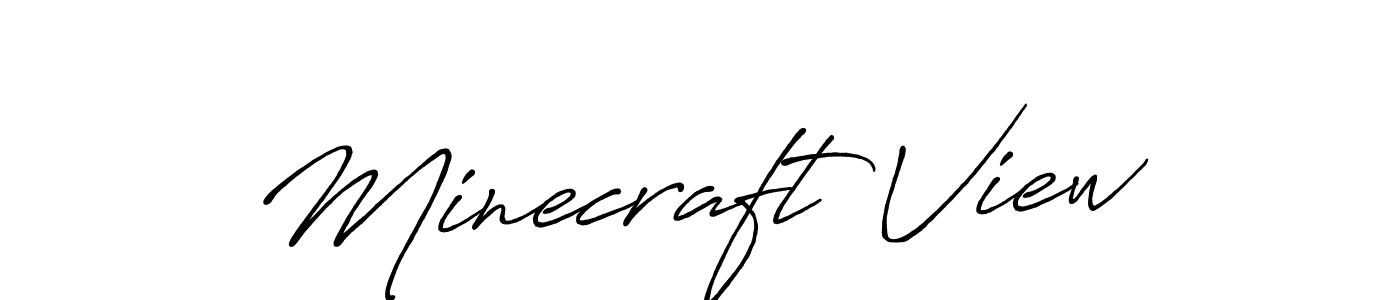 Similarly Antro_Vectra_Bolder is the best handwritten signature design. Signature creator online .You can use it as an online autograph creator for name Minecraft View. Minecraft View signature style 7 images and pictures png