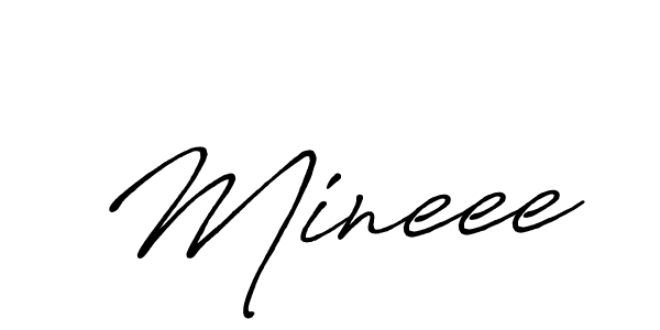 Mineee stylish signature style. Best Handwritten Sign (Antro_Vectra_Bolder) for my name. Handwritten Signature Collection Ideas for my name Mineee. Mineee signature style 7 images and pictures png
