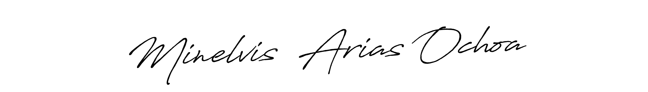 Minelvis  Arias Ochoa stylish signature style. Best Handwritten Sign (Antro_Vectra_Bolder) for my name. Handwritten Signature Collection Ideas for my name Minelvis  Arias Ochoa. Minelvis  Arias Ochoa signature style 7 images and pictures png