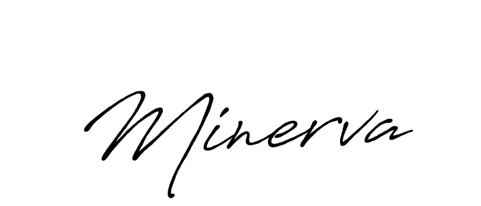 How to make Minerva signature? Antro_Vectra_Bolder is a professional autograph style. Create handwritten signature for Minerva name. Minerva signature style 7 images and pictures png