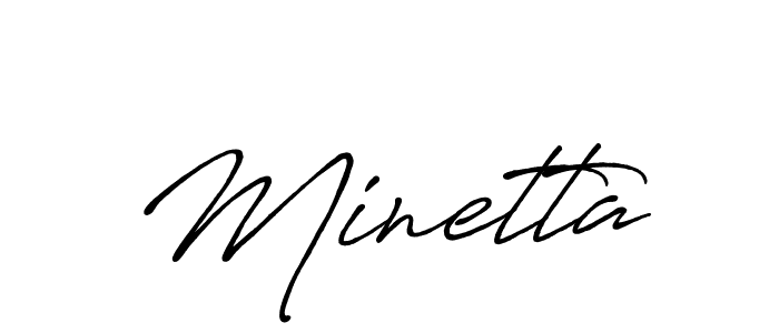 How to make Minetta name signature. Use Antro_Vectra_Bolder style for creating short signs online. This is the latest handwritten sign. Minetta signature style 7 images and pictures png