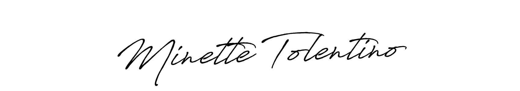 Minette Tolentino stylish signature style. Best Handwritten Sign (Antro_Vectra_Bolder) for my name. Handwritten Signature Collection Ideas for my name Minette Tolentino. Minette Tolentino signature style 7 images and pictures png