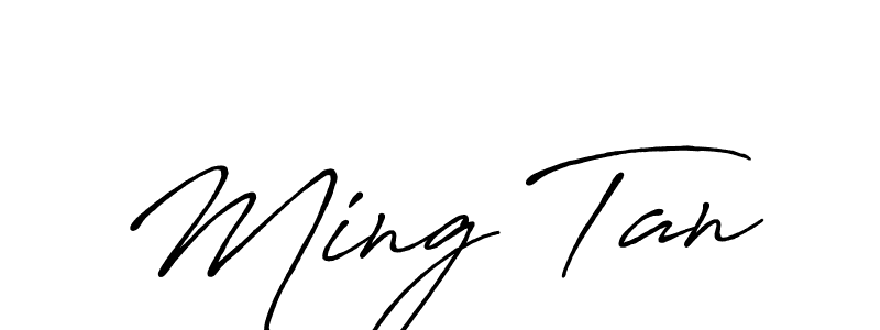 Create a beautiful signature design for name Ming Tan. With this signature (Antro_Vectra_Bolder) fonts, you can make a handwritten signature for free. Ming Tan signature style 7 images and pictures png