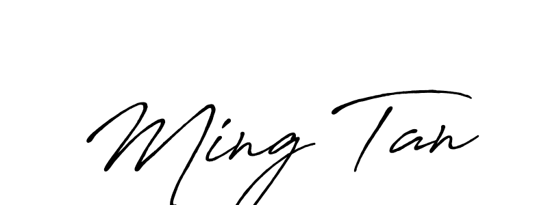 Create a beautiful signature design for name Ming Tan. With this signature (Antro_Vectra_Bolder) fonts, you can make a handwritten signature for free. Ming Tan signature style 7 images and pictures png