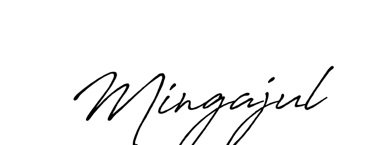 It looks lik you need a new signature style for name Mingajul. Design unique handwritten (Antro_Vectra_Bolder) signature with our free signature maker in just a few clicks. Mingajul signature style 7 images and pictures png