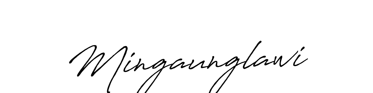 You should practise on your own different ways (Antro_Vectra_Bolder) to write your name (Mingaunglawi) in signature. don't let someone else do it for you. Mingaunglawi signature style 7 images and pictures png