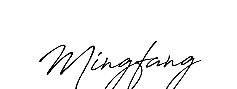 Make a beautiful signature design for name Mingfang. Use this online signature maker to create a handwritten signature for free. Mingfang signature style 7 images and pictures png
