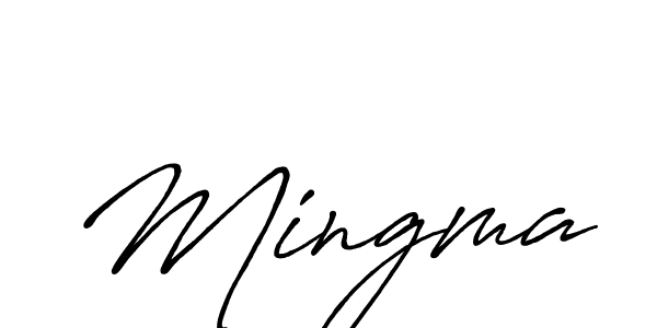 Make a beautiful signature design for name Mingma. With this signature (Antro_Vectra_Bolder) style, you can create a handwritten signature for free. Mingma signature style 7 images and pictures png