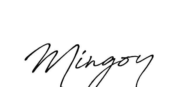 How to make Mingoy name signature. Use Antro_Vectra_Bolder style for creating short signs online. This is the latest handwritten sign. Mingoy signature style 7 images and pictures png