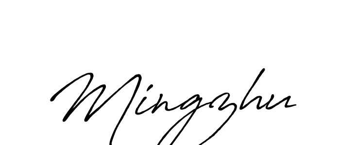 Design your own signature with our free online signature maker. With this signature software, you can create a handwritten (Antro_Vectra_Bolder) signature for name Mingzhu. Mingzhu signature style 7 images and pictures png