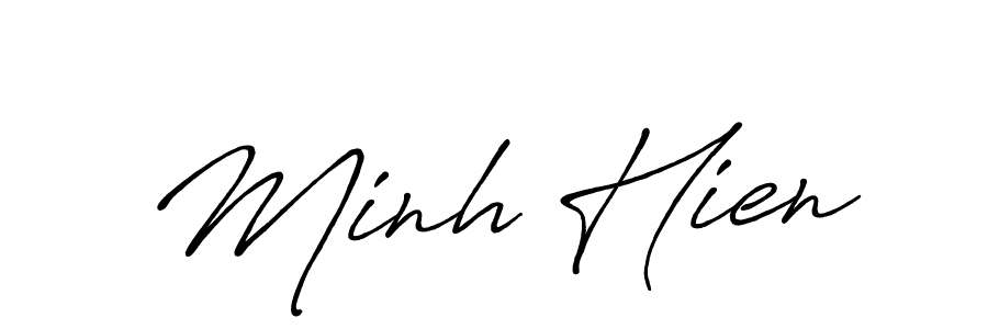 Once you've used our free online signature maker to create your best signature Antro_Vectra_Bolder style, it's time to enjoy all of the benefits that Minh Hien name signing documents. Minh Hien signature style 7 images and pictures png