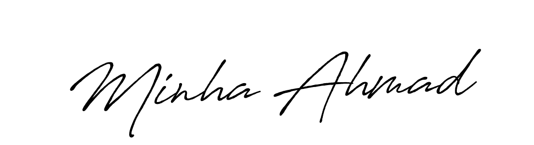 You should practise on your own different ways (Antro_Vectra_Bolder) to write your name (Minha Ahmad) in signature. don't let someone else do it for you. Minha Ahmad signature style 7 images and pictures png