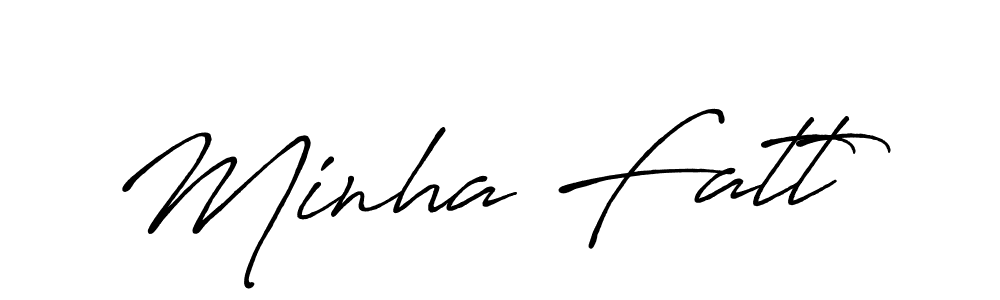 You can use this online signature creator to create a handwritten signature for the name Minha Fatt. This is the best online autograph maker. Minha Fatt signature style 7 images and pictures png