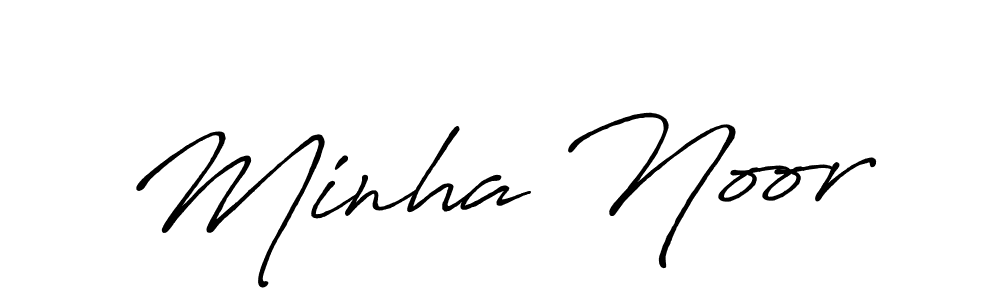 Once you've used our free online signature maker to create your best signature Antro_Vectra_Bolder style, it's time to enjoy all of the benefits that Minha Noor name signing documents. Minha Noor signature style 7 images and pictures png