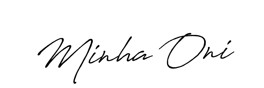 Here are the top 10 professional signature styles for the name Minha Oni. These are the best autograph styles you can use for your name. Minha Oni signature style 7 images and pictures png