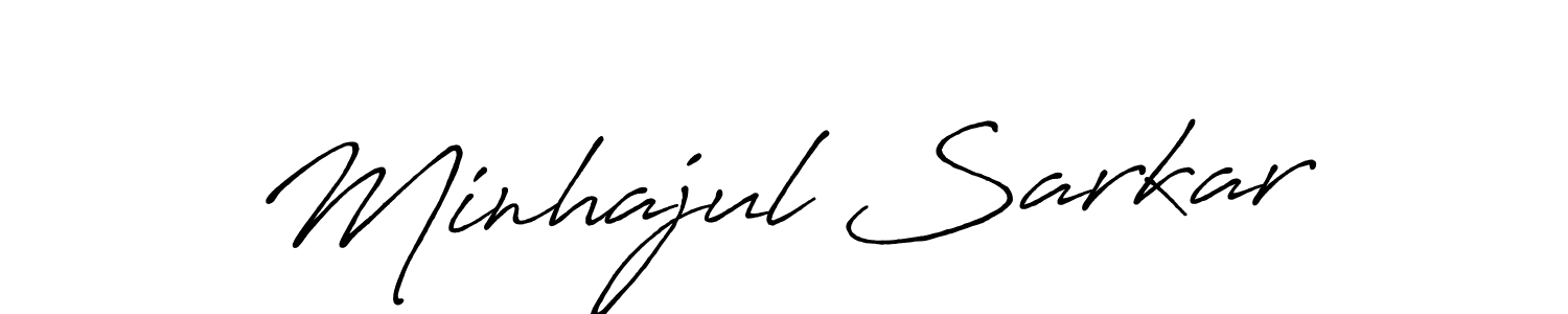 It looks lik you need a new signature style for name Minhajul Sarkar. Design unique handwritten (Antro_Vectra_Bolder) signature with our free signature maker in just a few clicks. Minhajul Sarkar signature style 7 images and pictures png