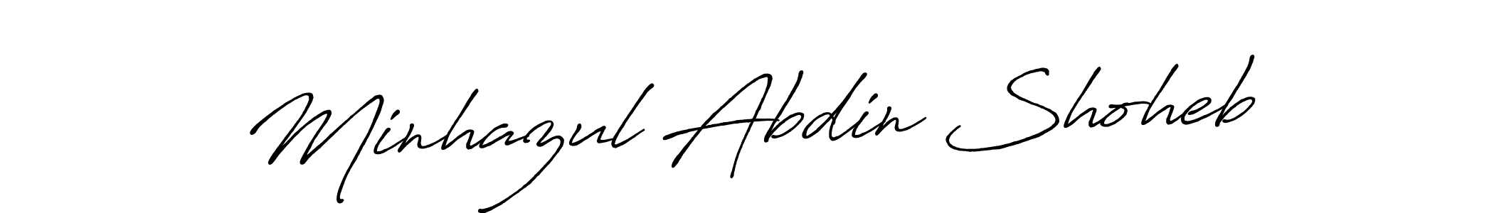 Make a short Minhazul Abdin Shoheb signature style. Manage your documents anywhere anytime using Antro_Vectra_Bolder. Create and add eSignatures, submit forms, share and send files easily. Minhazul Abdin Shoheb signature style 7 images and pictures png