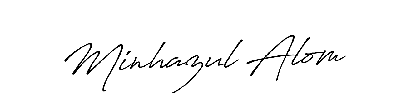 It looks lik you need a new signature style for name Minhazul Alom. Design unique handwritten (Antro_Vectra_Bolder) signature with our free signature maker in just a few clicks. Minhazul Alom signature style 7 images and pictures png