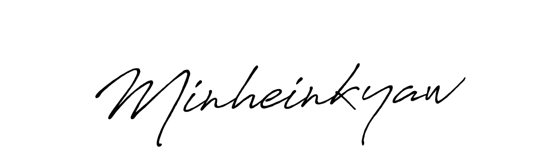 How to make Minheinkyaw signature? Antro_Vectra_Bolder is a professional autograph style. Create handwritten signature for Minheinkyaw name. Minheinkyaw signature style 7 images and pictures png