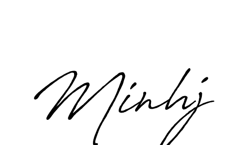 Once you've used our free online signature maker to create your best signature Antro_Vectra_Bolder style, it's time to enjoy all of the benefits that Minhj name signing documents. Minhj signature style 7 images and pictures png