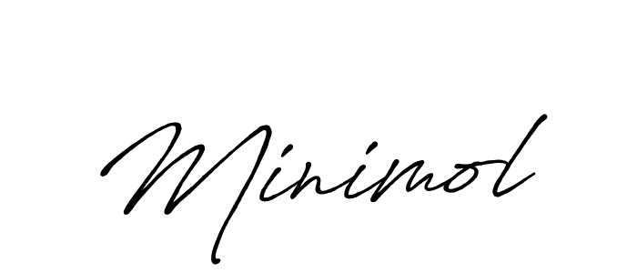 You should practise on your own different ways (Antro_Vectra_Bolder) to write your name (Minimol) in signature. don't let someone else do it for you. Minimol signature style 7 images and pictures png