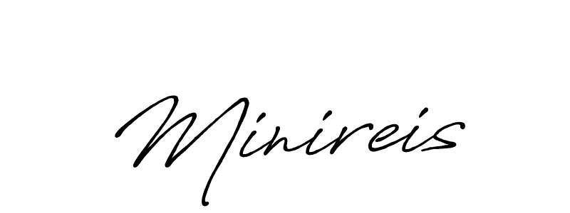 Make a beautiful signature design for name Minireis. Use this online signature maker to create a handwritten signature for free. Minireis signature style 7 images and pictures png