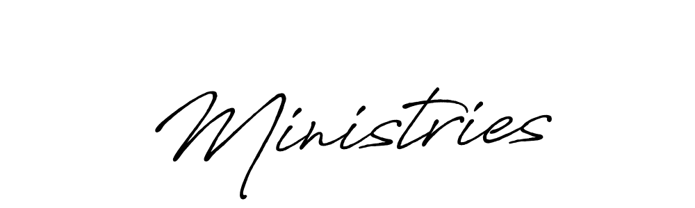 if you are searching for the best signature style for your name Ministries. so please give up your signature search. here we have designed multiple signature styles  using Antro_Vectra_Bolder. Ministries signature style 7 images and pictures png