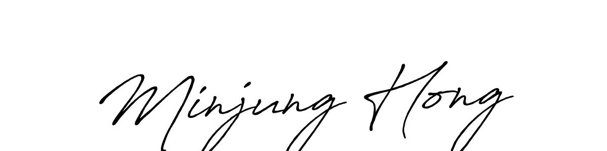 Make a beautiful signature design for name Minjung Hong. Use this online signature maker to create a handwritten signature for free. Minjung Hong signature style 7 images and pictures png