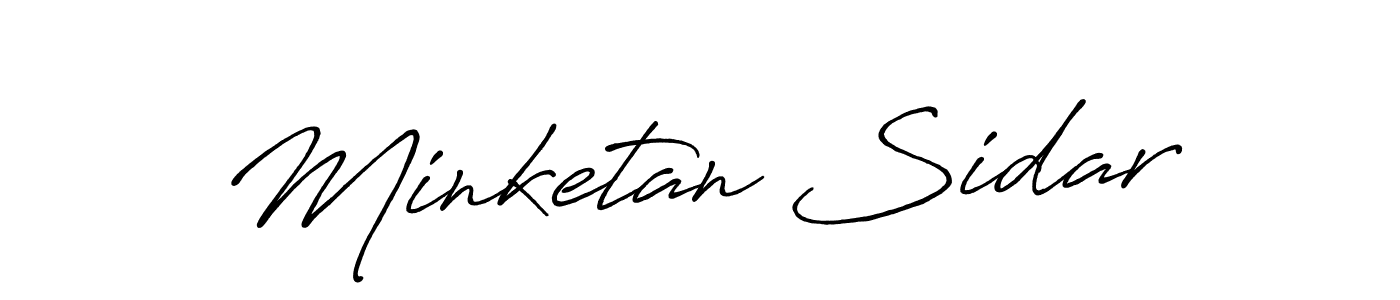 The best way (Antro_Vectra_Bolder) to make a short signature is to pick only two or three words in your name. The name Minketan Sidar include a total of six letters. For converting this name. Minketan Sidar signature style 7 images and pictures png