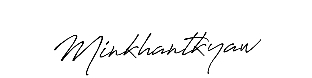 You should practise on your own different ways (Antro_Vectra_Bolder) to write your name (Minkhantkyaw) in signature. don't let someone else do it for you. Minkhantkyaw signature style 7 images and pictures png
